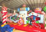 Digital painting inflatable candy house fun city big inflatable Christmas candy