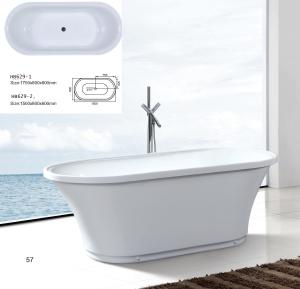 Wholesale Bathtubs, freestanding Bathtub without faucet , hand shower HB629 from china suppliers