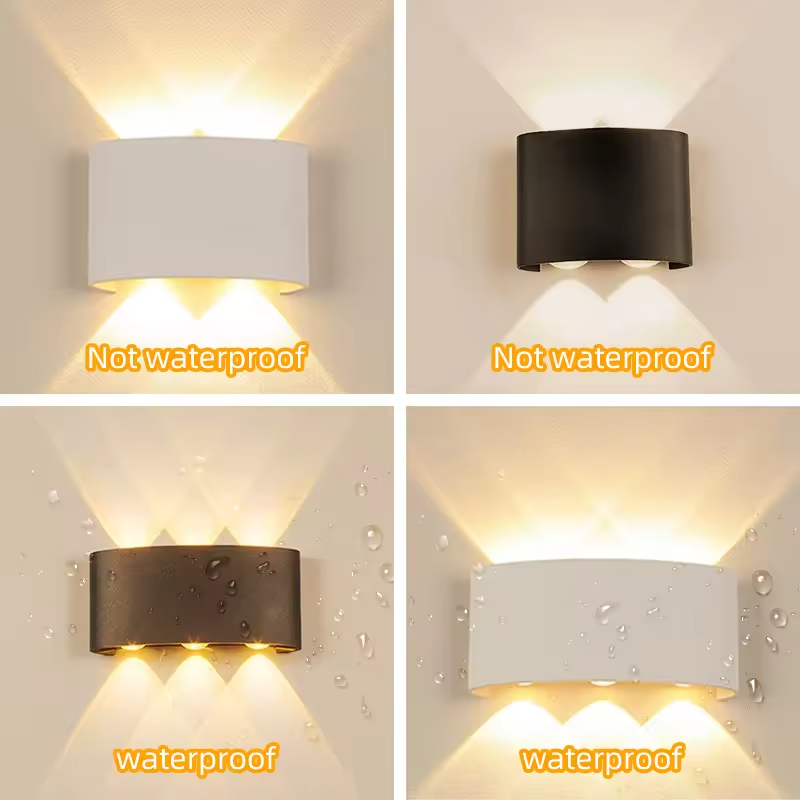 220V Garden Modern Exterior Wall Mounted Outdoor Waterproof Wall Light Fancy Fixtures