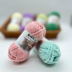 1/1.1NM Velvet Yarn For Cozy Blankets And Hand Knitting Baby Blanket