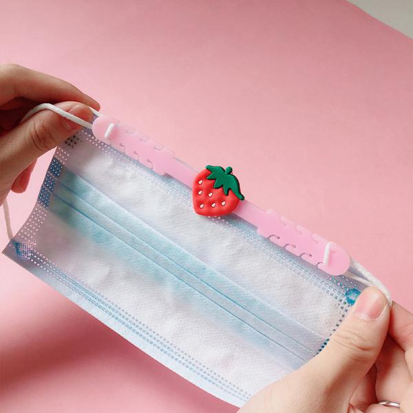 Children's Lovely Silicone Face Cover Protect Ear Hook Ear Grips Prevent Earache Cute Extension Hook