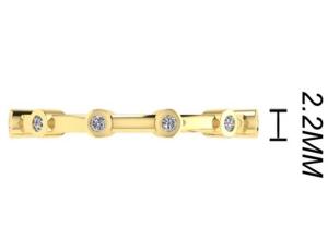 Wholesale 6pcs Diamonds 18k Rose Gold Ring 1.5mm Round Cut OEM for Engagement from china suppliers