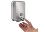 Stainless Steel No Drill Bathroom Manual Liquid Soap Dispenser
