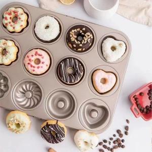 Wholesale Premium Non-Stick 12-Cavity Donut Baking Pan for Perfect Treats from china suppliers