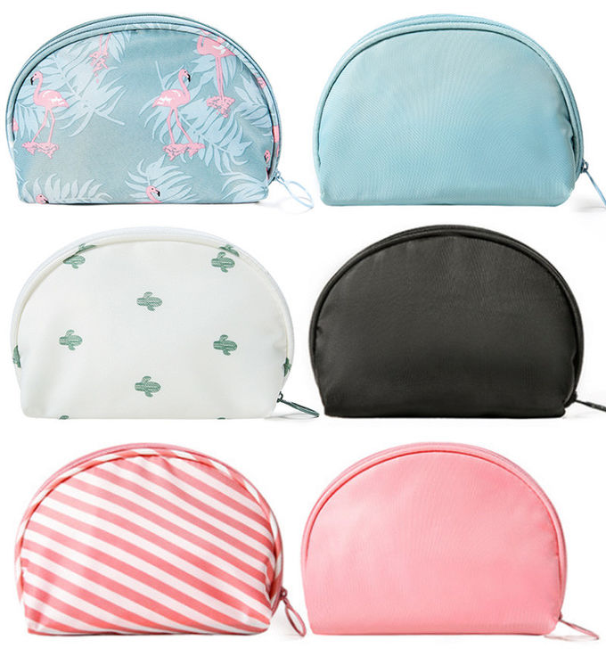 China Supplier Small Nylon Travel Flamingo Toiletries Cosmetic Bag
