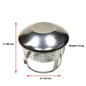 Wholesale ISO9001 8&quot; Prevent Bird Chimney Flue Rain Caps Power Coated from china suppliers