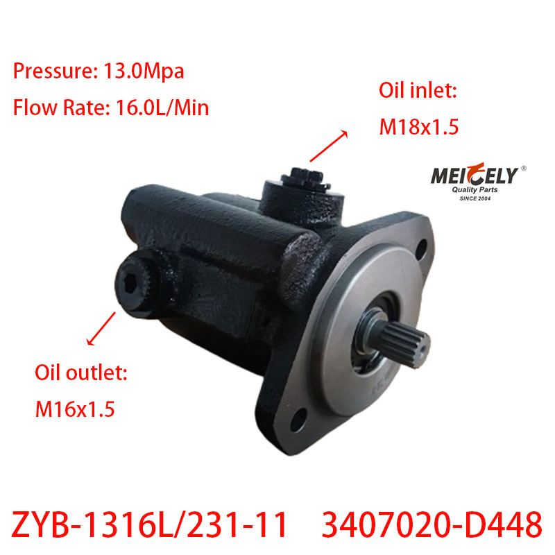 Engine Parts ZYB-1316L/231-11 Weichai Deutz Power Steering Pump