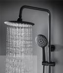 Blackened Brass Sanitary Ware Shower Head Set Hot And Cold Rain