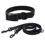 Waterproof PVC Rubber Dog Leash Set Personalized Dog Collar And Leash Set Long