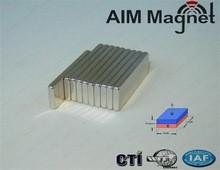 Wholesale N48 Grade Neodymium Magnet Block 50x7x1.2mm from china suppliers