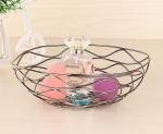 Rustproof Single Tier 14cm Diameter Steel Fruit Basket