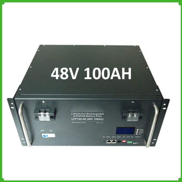 Telecom base Smart UPS battery lifePO4 battery pack 48V 100Ah with 485/232