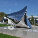 Mirror Polished Stainless Steel Polishing Sculpture-A Pulsing Heart
