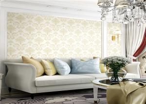 Wholesale Fashion Modern Damask Print Wallpaper , Contemporary Damask Wallpaper 10m Length from china suppliers
