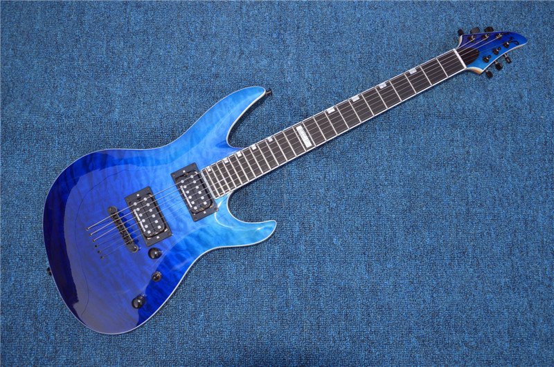 All Real Pictures China ESP/LTD Electric Guitar Ebony Fretboard 24 Frets Quilted Maple Top and Back esp guitar