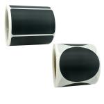 OEM Plain Black Self Adhesive Stickers Labels 500pcs 1000pcs Per Roll