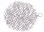 Food Grade 4'' 5'' 6'' 7'' 8'' Stainless Steel Chainmail Scrubber For Cast Iron