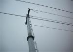 Silver Monopole Transmission Tower , Hot-dip Galvanized Power Monopole