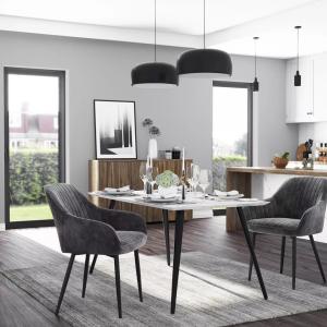 Wholesale Muticolored Velvet Nordic Dining Chairs Aging Resistance Custom Made from china suppliers