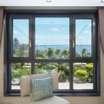 Stainless Steel Screen Netting Broken Bridge Aluminum Casement Windows for