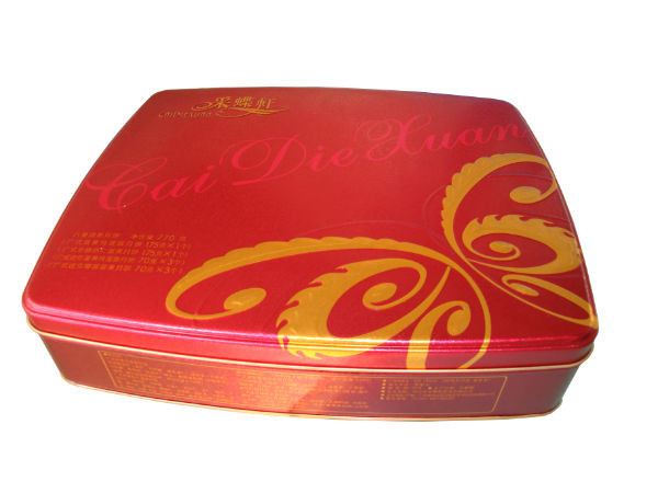 0.22mm Small Rectangular Tin Containers PMS Empty Tin Box
