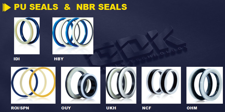 Excavator Hydraulic Cylinder Piston Rod Seal MPS/IDI Oil Seal SKF Rod Seal Pu Seal