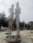Outdoor Large Abstract Stainless Steel Sculpture For Public Decoration
