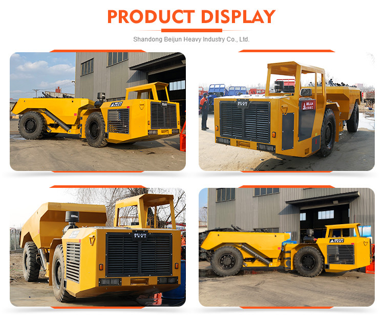 Yellow 129kW Power Diesel Articulated Haul Truck Four Wheel Drive