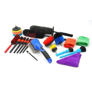 Wholesale 21pcs Car Detailing Brush Set PP For Drill Cleaning from china suppliers