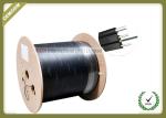 Outdoor Fiber Optic Drop Cable 1 Core Steel Wire PVC / LSZH Jacket Flexible