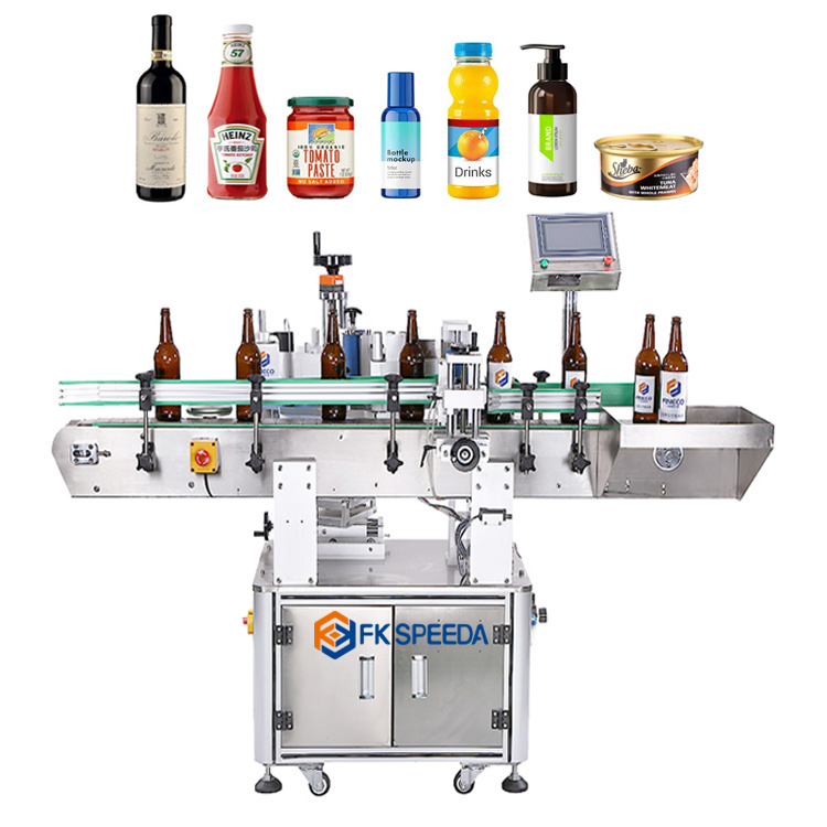 260 KG Customized Speed Automatic Round Bottle Labeling Machine with Date Code Printer