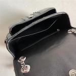 Authentic Crocodile Skin Women Flap Purse Genuine Alligator Leather Lady Chain