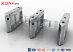 DC24V Brush Biometric Electric Swing Barrier Gate 20W RS485 Access Control