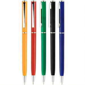 Wholesale slim style twist hotel use printed gift logo plastic pen, hotel plastic ballpoint pen from china suppliers