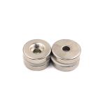 Strong Ndfeb N35 Permanent Ring Neodymium Magnet Nickel Coating