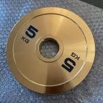 Wholesale High Quality Gold Chrome Plate Cast Iron Barbell Home Gym Equipment