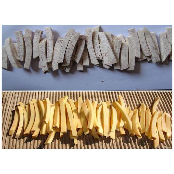 Auto Potato Chips Making Machine / French Fries Crisp Stick Cutting Machine