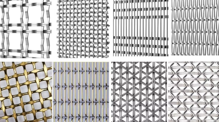Customized Stainless Steel Decorative Architectural Mesh For Floor Grilles And Cabinet Doors