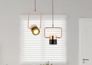 Wholesale Led Pendant Lights Plated Rose Gold Iron Small Hanging Lamps Dining Room Bedroom Light Fixture from china suppliers