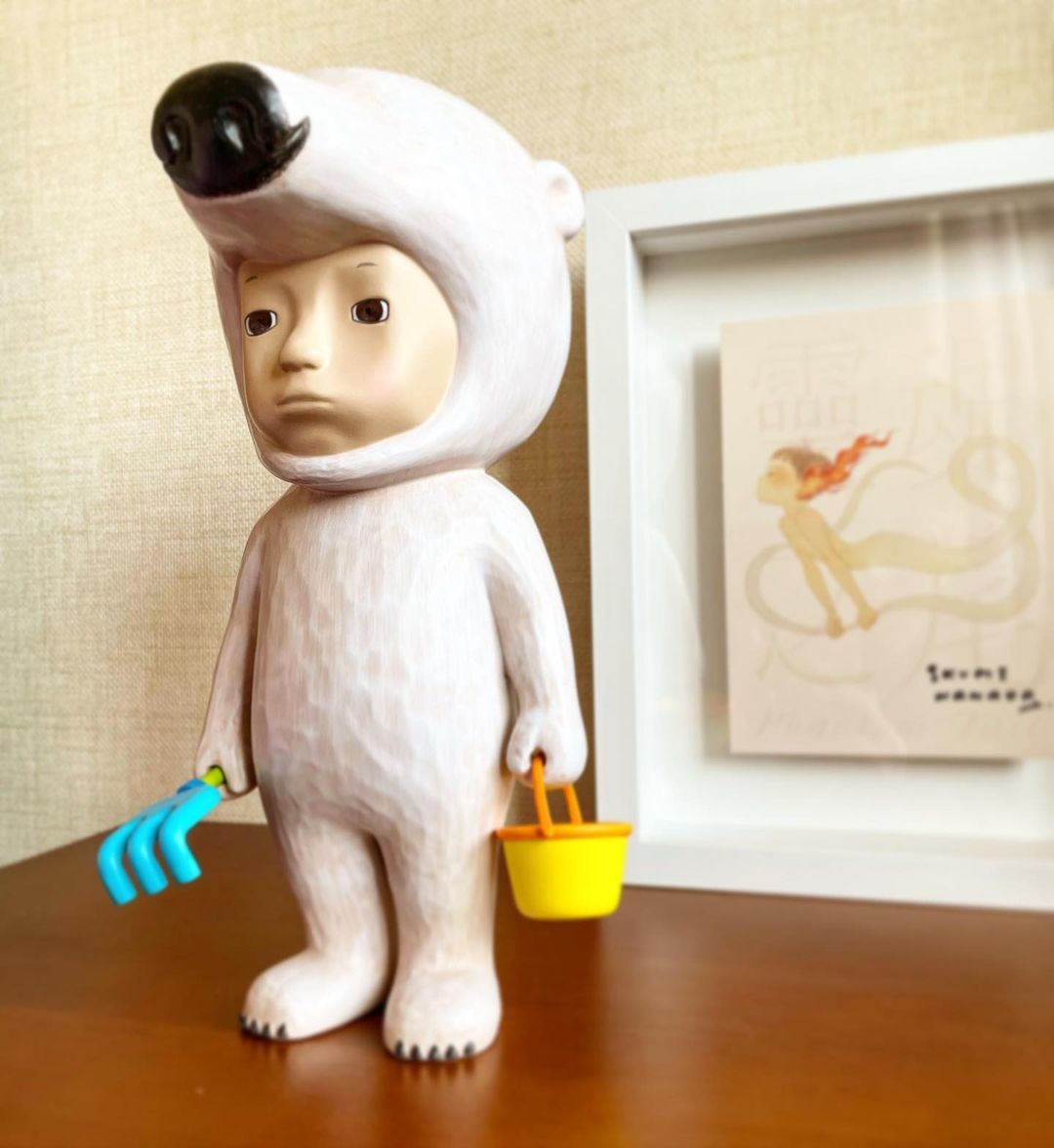 Fadeless Large Art Wooden Doll Solid Wood Craft Creative Decoration