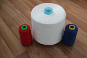 Wholesale Raw White Bright Dyed Polyester Yarn , 100% Spun Polyester Sewing Thread from china suppliers