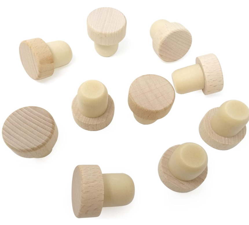 Glass Wine Bottle Cork Stopper Sale Wine Bottle Cork Stopper with Wooden Bottle Stopper