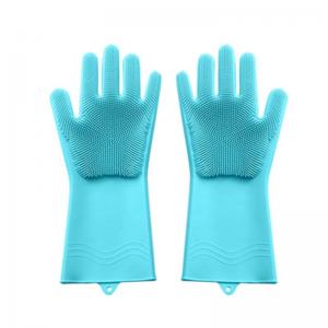 Wholesale Long Silicone Pet Glove Dog / Cat Hair Removal Bathing Tools from china suppliers