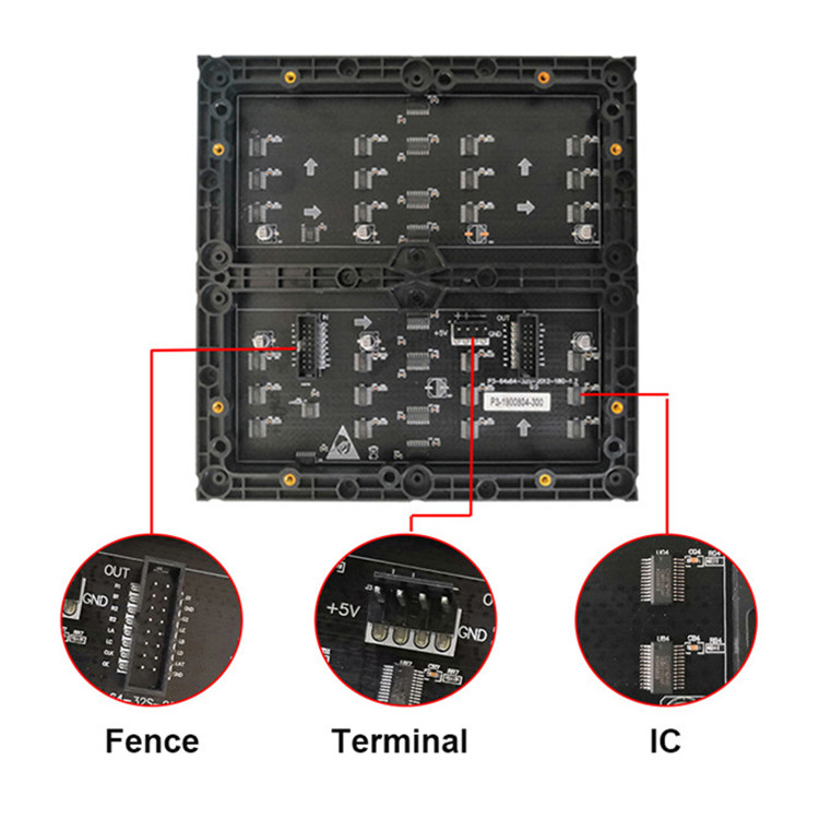 Multi Color Light Weight Indoor P3 Led Display Module