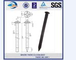 Balck Oxide Q235 Railroad Track Spike / Railway Boat Metal Track Spikes