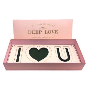 Wholesale Custom Logo Printing Valentine Mothers Day Gift Boxes Pink Deep I Love You U Mom Rose Flower Box from china suppliers
