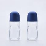 35.2mm 50ml Essential Oil Glass Roller Ball Bottles Empty Transparent