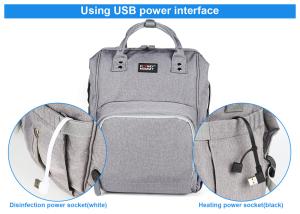 Wholesale Large Capacity 300D PU Cation UV LED Sanitizer Mommy Bag from china suppliers