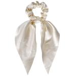 Satin Fabric Scrunchies solid color ribbon hair tie