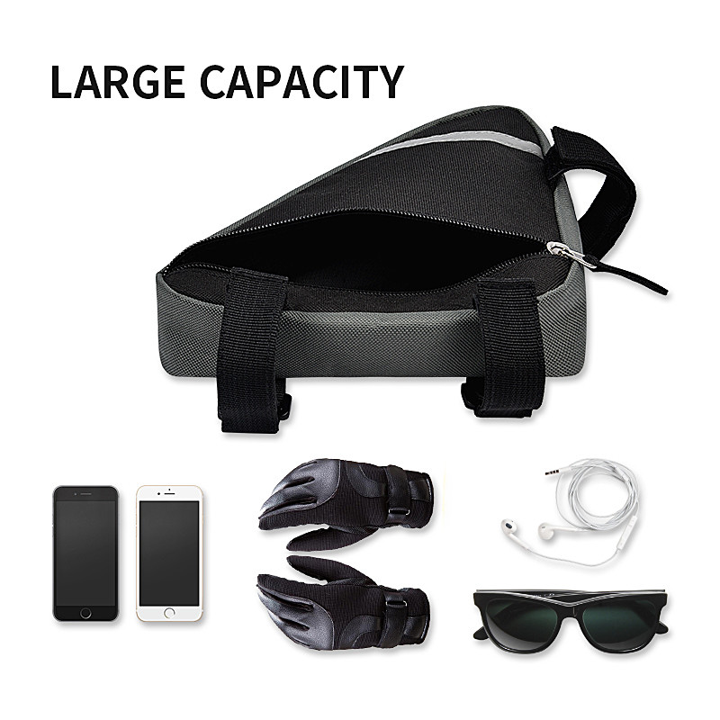 Road Bike Phone Bag Handlebar Holder Saddle Pouch Bag Moveable Strap 18x4.5x19CM